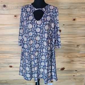 Three Pink Hearts Ladies Paisley Dress,  XL